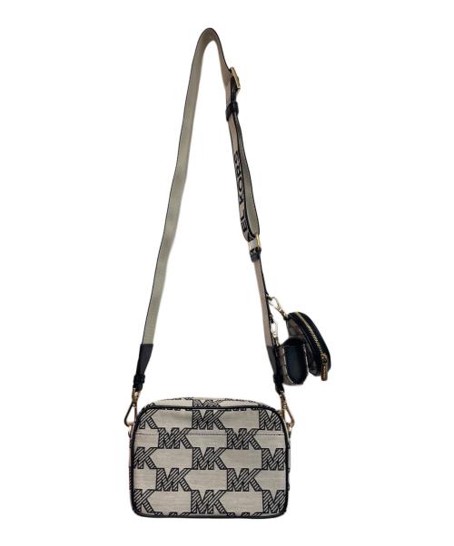 MICHAEL KORS（マイケルコース）MICHAEL KORS (マイケルコース) ショルダーバッグ ホワイト×ブラックの古着・服飾アイテム