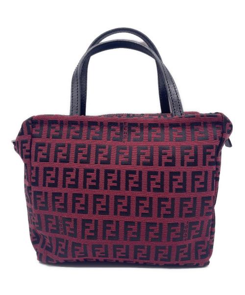 FENDI（フェンディ）FENDI (フェンディ) ハンドバッグ 赤黒の古着・服飾アイテム