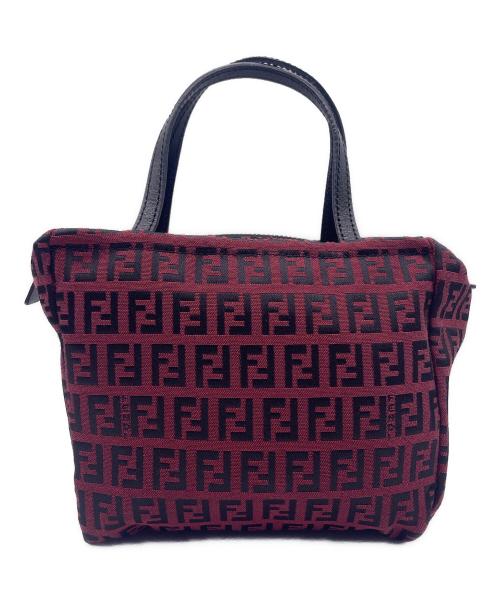FENDI（フェンディ）FENDI (フェンディ) ハンドバッグ 赤黒の古着・服飾アイテム