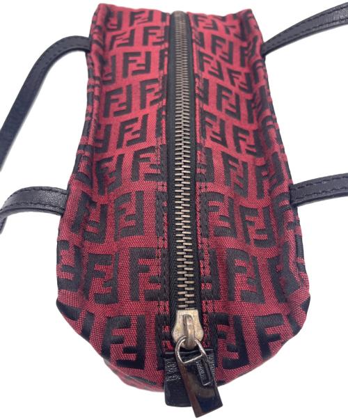 FENDI（フェンディ）FENDI (フェンディ) ハンドバッグ 赤黒の古着・服飾アイテム
