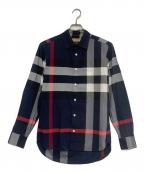 BURBERRYバーバリー）の古着「長袖シャツ」｜ネイビー