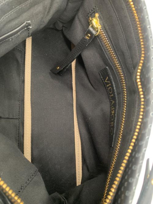 VIOLAd'ORO（ヴィオラドーロ）VIOLAd'ORO (ヴィオラドーロ) 2WAYバッグ ブラックの古着・服飾アイテム