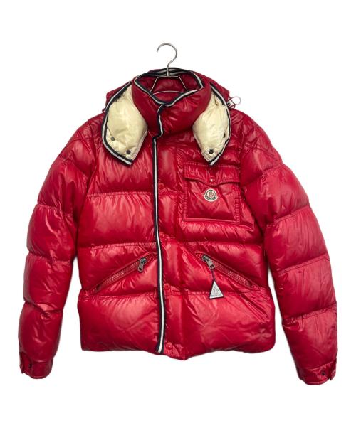 MONCLER（モンクレール）MONCLER (モンクレール) ダウンジャケット レッド サイズ:1の古着・服飾アイテム