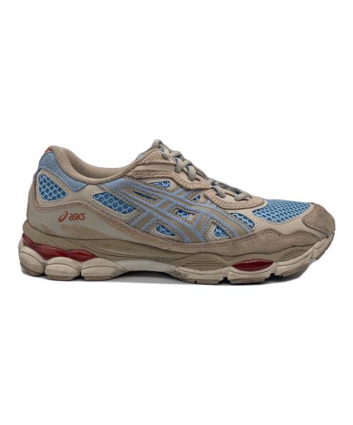 asics（アシックス）asics (アシックス) スニーカー ブルー×ベージュ サイズ:27の古着・服飾アイテム