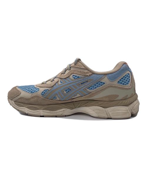 asics（アシックス）asics (アシックス) スニーカー ブルー×ベージュ サイズ:27の古着・服飾アイテム