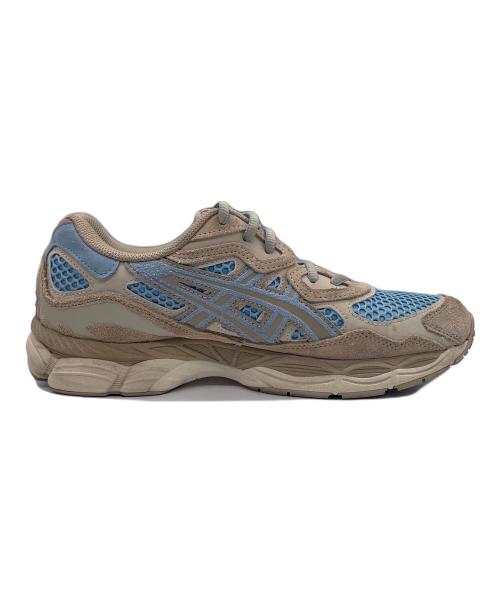 asics（アシックス）asics (アシックス) スニーカー ブルー×ベージュ サイズ:27の古着・服飾アイテム