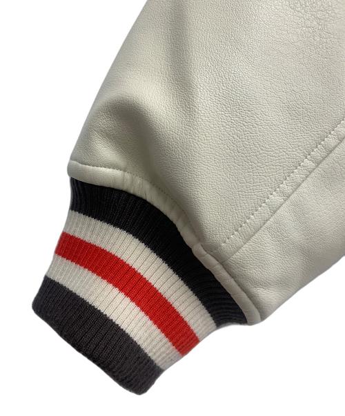 X-LARGE（エクストララージ）X-LARGE (エクストララージ) OG ロゴ バーシティ ジャケット ベージュ×ブラウン サイズ:XLの古着・服飾アイテム
