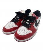 NIKEナイキ）の古着「AIRJORDAN1 RETRO LOW OG」｜ホワイト×レッド×ブラック