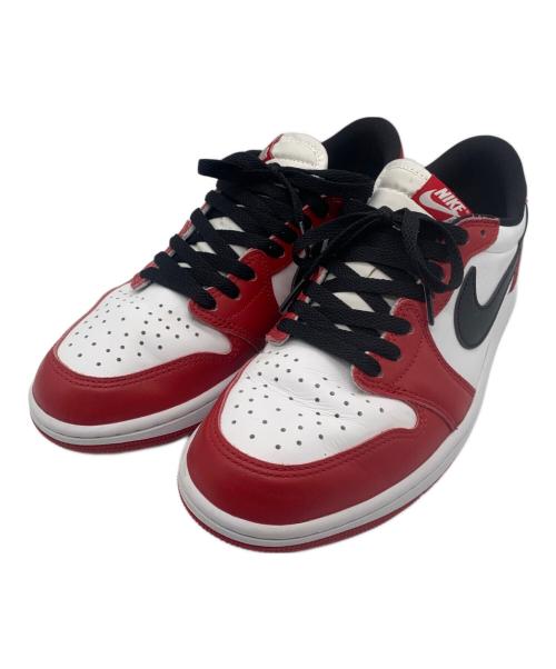 NIKE（ナイキ）NIKE (ナイキ) AIRJORDAN1 RETRO LOW OG ホワイト×レッド×ブラック サイズ:26.5の古着・服飾アイテム