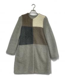 Leilian（レリアン）の古着「モヘア混コート」｜ベージュ