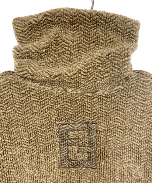 FENDI（フェンディ）FENDI (フェンディ) タートルネックフリースプルオーバーパーカー サイズ:40の古着・服飾アイテム