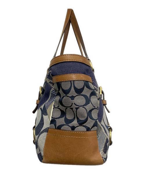COACH（コーチ）COACH (コーチ) パッチワークデニムトートバッグ インディゴの古着・服飾アイテム