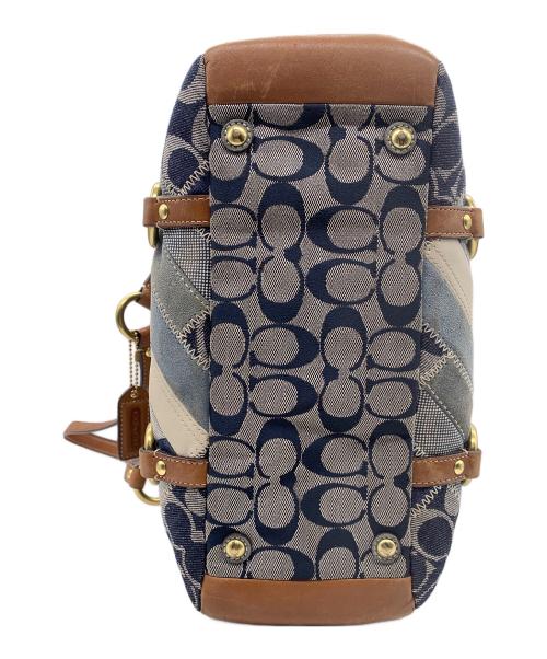 COACH（コーチ）COACH (コーチ) パッチワークデニムトートバッグ インディゴの古着・服飾アイテム
