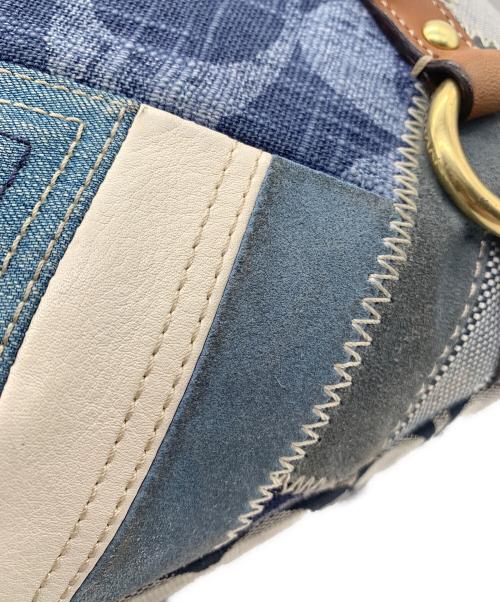 COACH（コーチ）COACH (コーチ) パッチワークデニムトートバッグ インディゴの古着・服飾アイテム