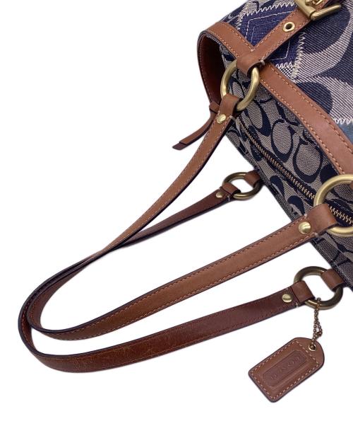 COACH（コーチ）COACH (コーチ) パッチワークデニムトートバッグ インディゴの古着・服飾アイテム