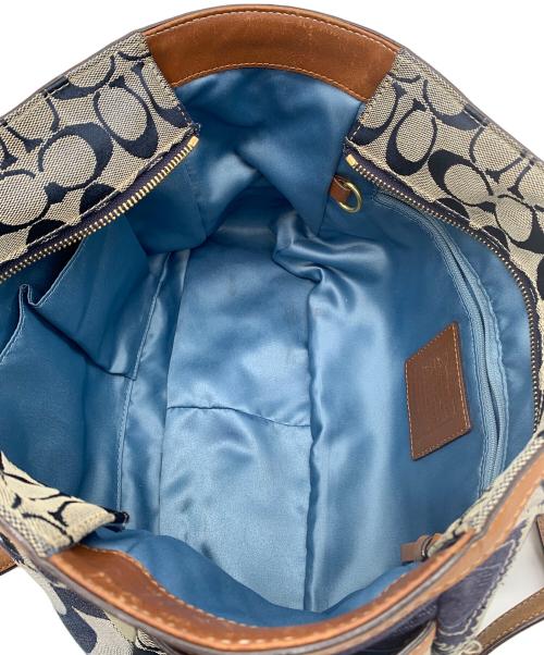 COACH（コーチ）COACH (コーチ) パッチワークデニムトートバッグ インディゴの古着・服飾アイテム