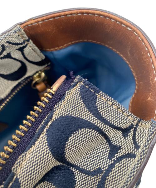COACH（コーチ）COACH (コーチ) パッチワークデニムトートバッグ インディゴの古着・服飾アイテム