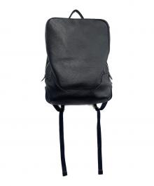PELLE MORBIDA（ペッレモルビダ）の古着「レザーリュック」｜ネイビー