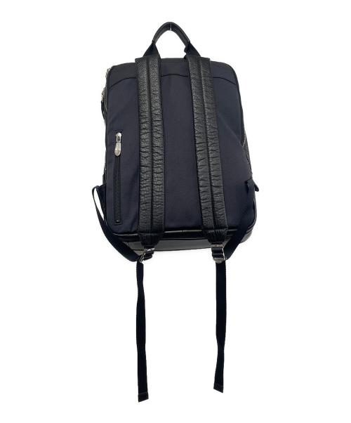 PELLE MORBIDA（ペッレモルビダ）PELLE MORBIDA (ペッレモルビダ) レザーリュック ネイビーの古着・服飾アイテム