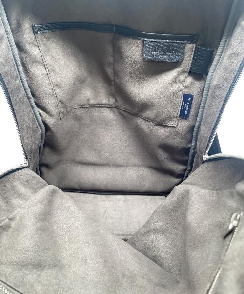 PELLE MORBIDA（ペッレモルビダ）PELLE MORBIDA (ペッレモルビダ) レザーリュック ネイビーの古着・服飾アイテム