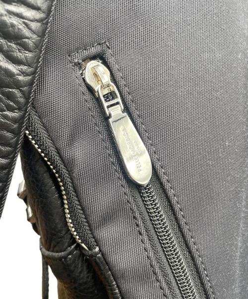 PELLE MORBIDA（ペッレモルビダ）PELLE MORBIDA (ペッレモルビダ) レザーリュック ネイビーの古着・服飾アイテム