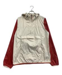 THE NORTH FACE（ザ ノース フェイス）の古着「アノラックプルオーバーナイロンジャケット」｜ベージュ×レッド