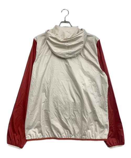 THE NORTH FACE（ザ ノース フェイス）THE NORTH FACE (ザ ノース フェイス) アノラックプルオーバーナイロンジャケット ベージュ×レッド サイズ:Mの古着・服飾アイテム