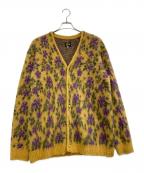 Needlesニードルズ）の古着「Mohair Cardigan」｜イエロー×パープル