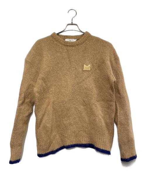 maison kitsune（メゾンキツネ）maison kitsune (メゾンキツネ) 厚手ニット ベージュ サイズ:Lの古着・服飾アイテム