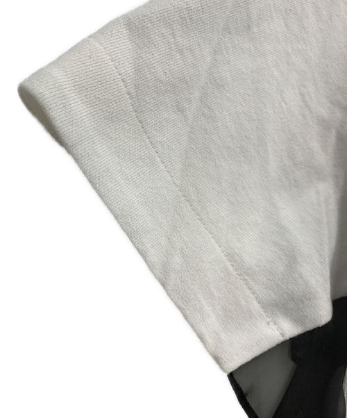 sacai（サカイ）sacai (サカイ) レースドッキング Tシャツ ホワイト×ブラック サイズ:3の古着・服飾アイテム