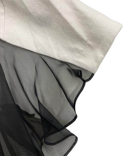 sacai（サカイ）sacai (サカイ) レースドッキング Tシャツ ホワイト×ブラック サイズ:3の古着・服飾アイテム