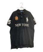 POLO RALPH LAURENポロ・ラルフローレン）の古着「POLO RALPH LAUREN半袖ポロシャツ」｜ブラック