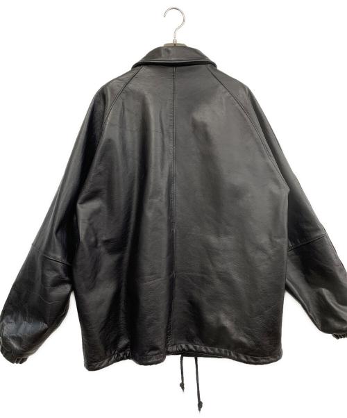 Schott（ショット）Schott (ショット) レザーコーチジャケット ブラック サイズ:2XLの古着・服飾アイテム