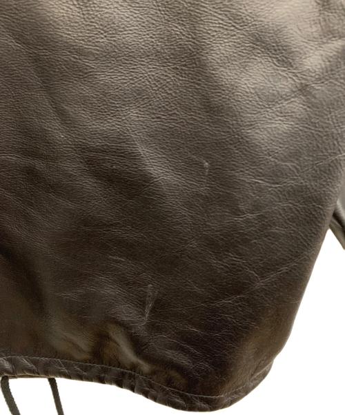 Schott（ショット）Schott (ショット) レザーコーチジャケット ブラック サイズ:2XLの古着・服飾アイテム