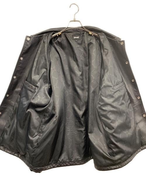 Schott（ショット）Schott (ショット) レザーコーチジャケット ブラック サイズ:2XLの古着・服飾アイテム