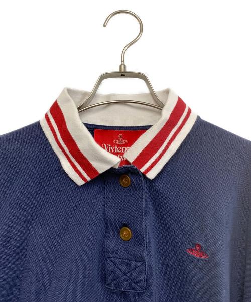 Vivienne Westwood（ヴィヴィアンウエストウッド）Vivienne Westwood (ヴィヴィアンウエストウッド) ポロシャツ ネイビー サイズ:Mの古着・服飾アイテム