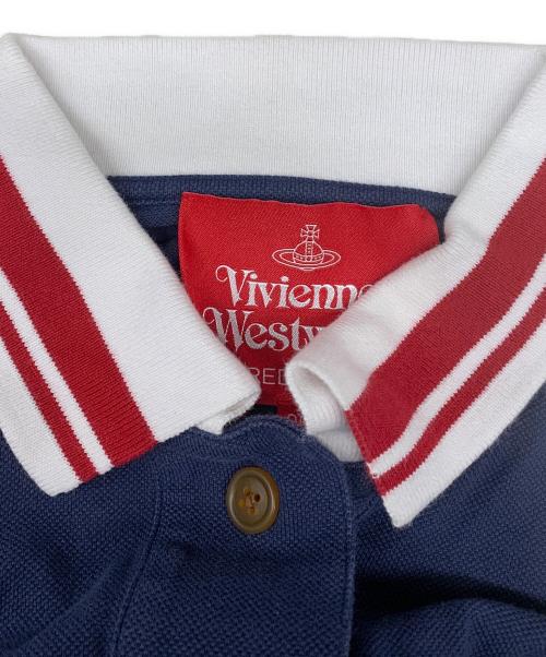 Vivienne Westwood（ヴィヴィアンウエストウッド）Vivienne Westwood (ヴィヴィアンウエストウッド) ポロシャツ ネイビー サイズ:Mの古着・服飾アイテム