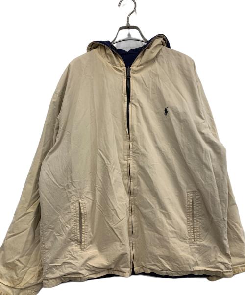 POLO RALPH LAUREN（ポロ・ラルフローレン）POLO RALPH LAUREN (ポロ・ラルフローレン) リバーシブルジャケット ネイビー×ベージュ サイズ:Mの古着・服飾アイテム