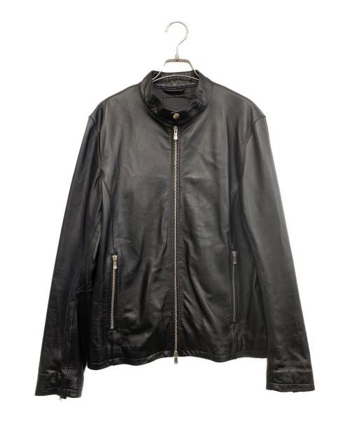 JACKROSE（ジャックローズ）JACKROSE (ジャックローズ) ラムレザージャケット ブラック サイズ:4の古着・服飾アイテム