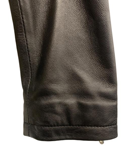JACKROSE（ジャックローズ）JACKROSE (ジャックローズ) ラムレザージャケット ブラック サイズ:4の古着・服飾アイテム