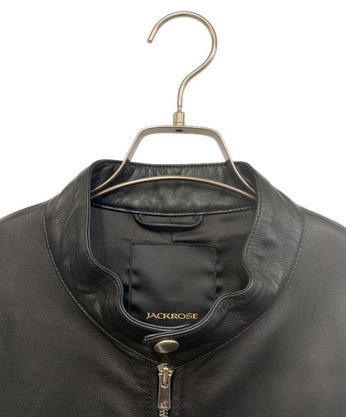 JACKROSE（ジャックローズ）JACKROSE (ジャックローズ) ラムレザージャケット ブラック サイズ:4の古着・服飾アイテム
