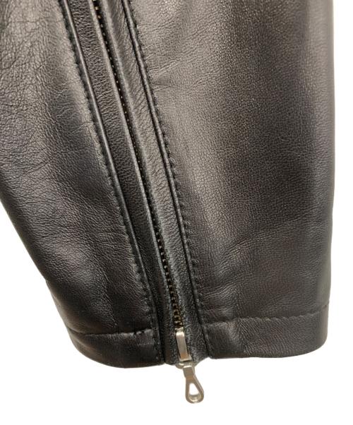 JACKROSE（ジャックローズ）JACKROSE (ジャックローズ) ラムレザージャケット ブラック サイズ:4の古着・服飾アイテム