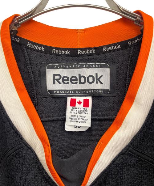 REEBOK（リーボック）REEBOK (リーボック) ゲームシャツ ブラック×オレンジ サイズ:56の古着・服飾アイテム