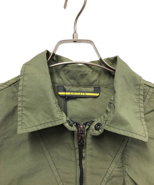 AHIrAIN（アイレイン）AHIrAIN (アイレイン) ジップジャケット オリーブ サイズ:Ｓの古着・服飾アイテム
