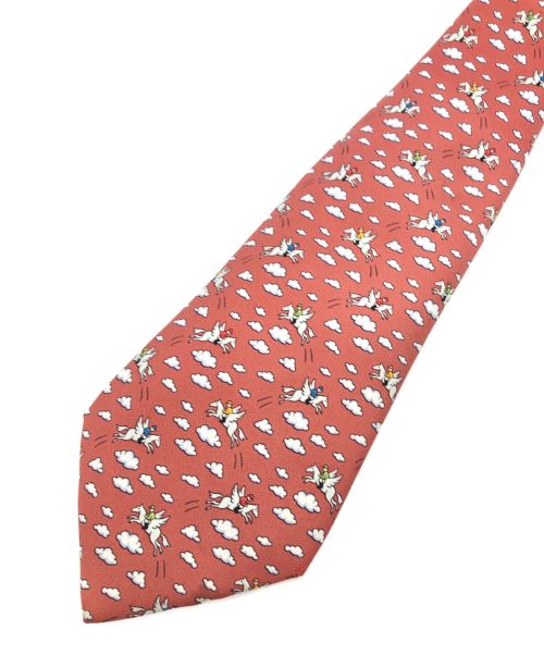 HERMES（エルメス）HERMES (エルメス) ネクタイ レッド サイズ:-の古着・服飾アイテム