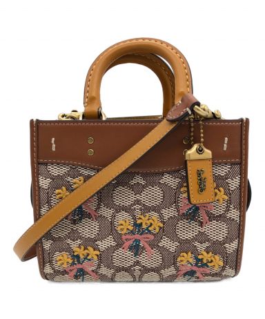 COACH コーチ バッグ グラブタンレザー カラーブロック リンク