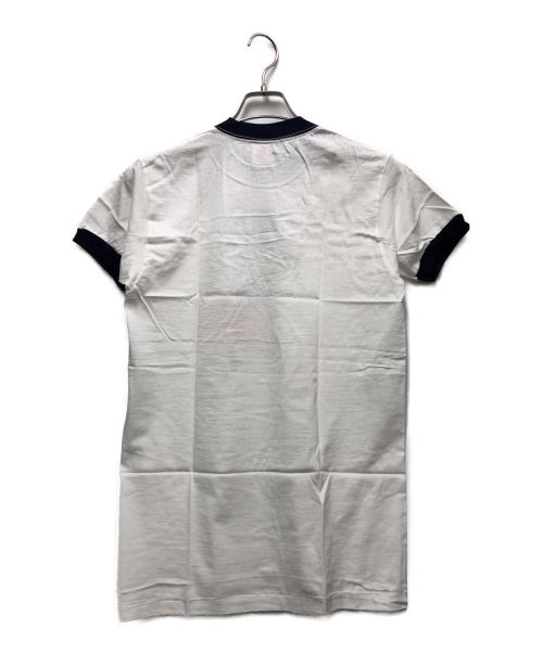 DISNEY（ディズニー）DISNEY (ディズニー) リンガーTシャツ ホワイト サイズ:M（38〜40）の古着・服飾アイテム