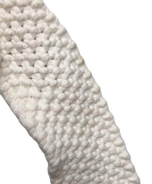 COACH（コーチ）COACH (コーチ) ショールカラーカーディガン ブラウン×ホワイト サイズ:不明の古着・服飾アイテム