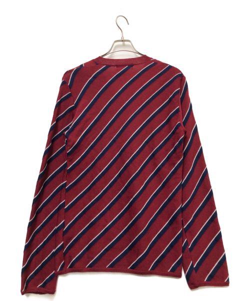 COMME des GARCONS HOMME PLUS（コムデギャルソンオムプリュス）COMME des GARCONS HOMME PLUS (コムデギャルソンオムプリュス) ニット レッド×ネイビー サイズ:Mの古着・服飾アイテム
