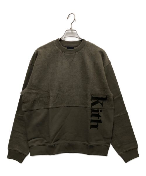 KITH（キス）KITH (キス) Reverse Paneled Crewneck グリーン サイズ:Ｓの古着・服飾アイテム